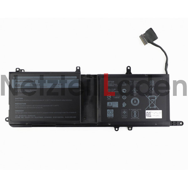 Akku Dell 09NJM1 9NJM1 15,2V 68WH